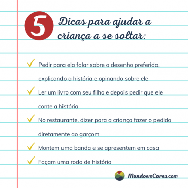 Cinco dicas para ajudar a criança a se soltar